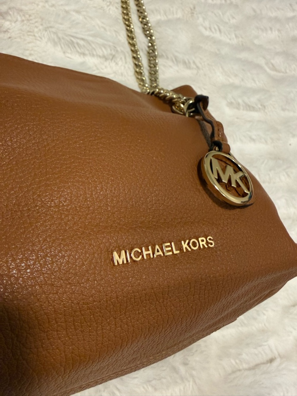 Michael Kors Jet Set Chain Medium Shoulder Tote Acorn Purse - Picture 3 of 14